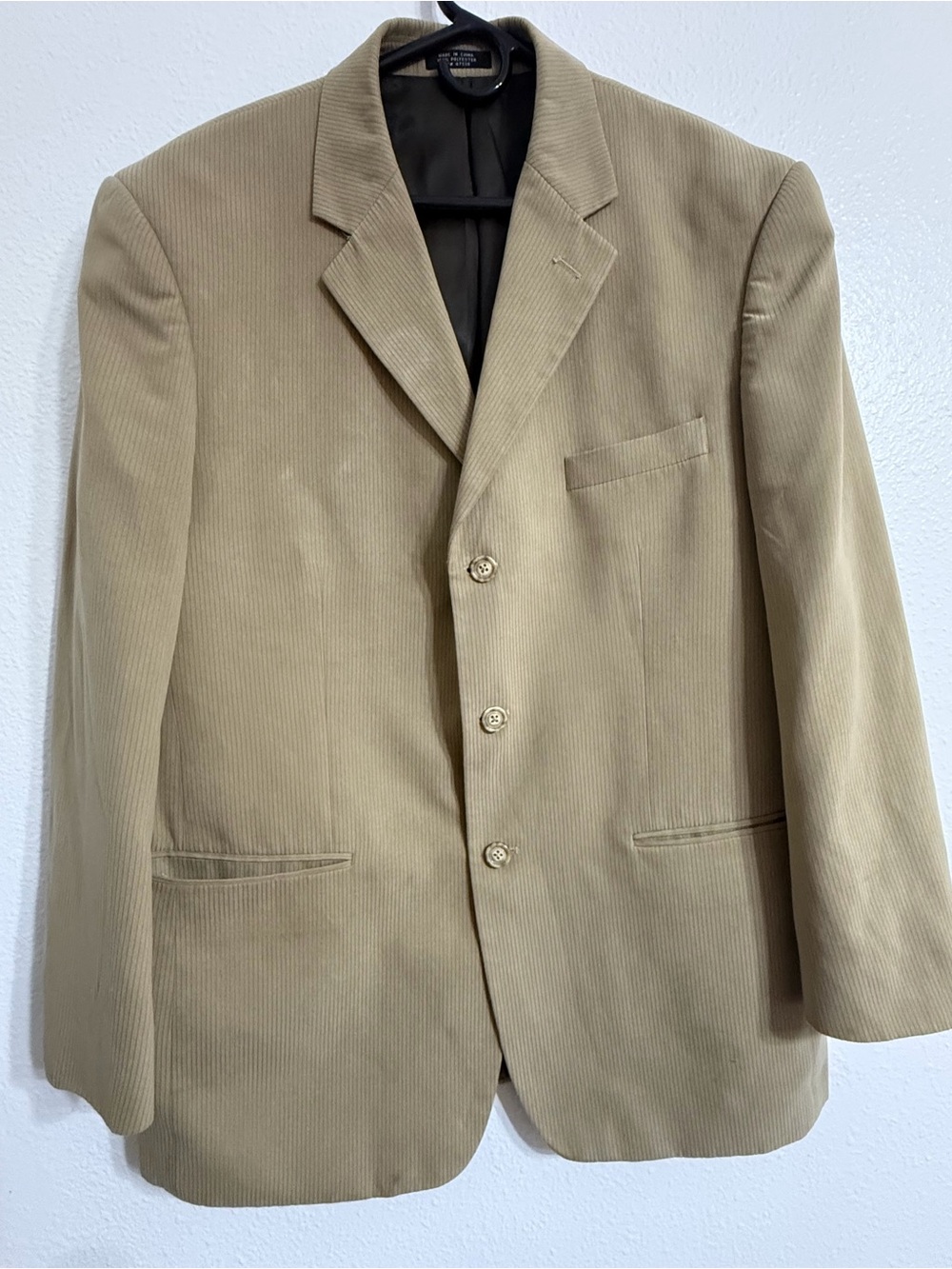 Jones New York Tan Corduroy Sport Coat